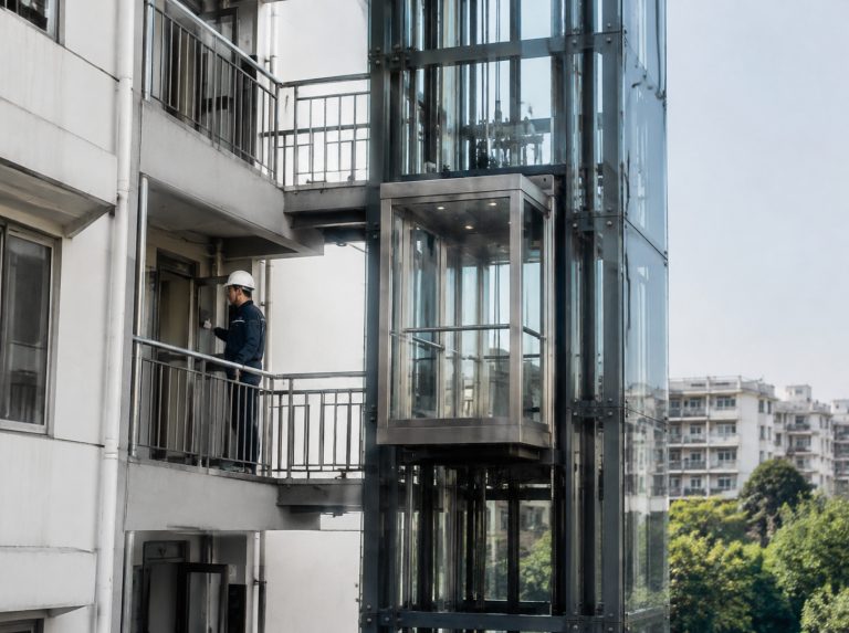 潮州旧楼加建观光电梯